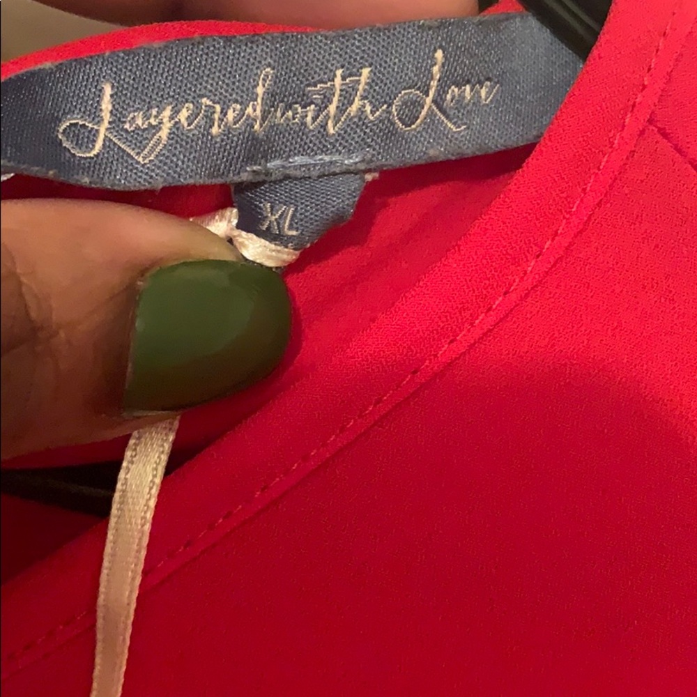 Layered With Love - Red Blouse - Picture 2 of 2